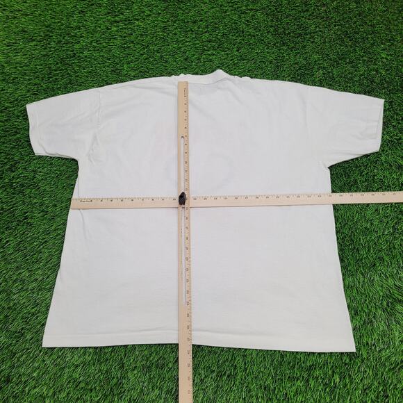 Vintage 80s Beer Shirt 2XL 25x27 White Padezanins-Inn - Picture 6 of 13